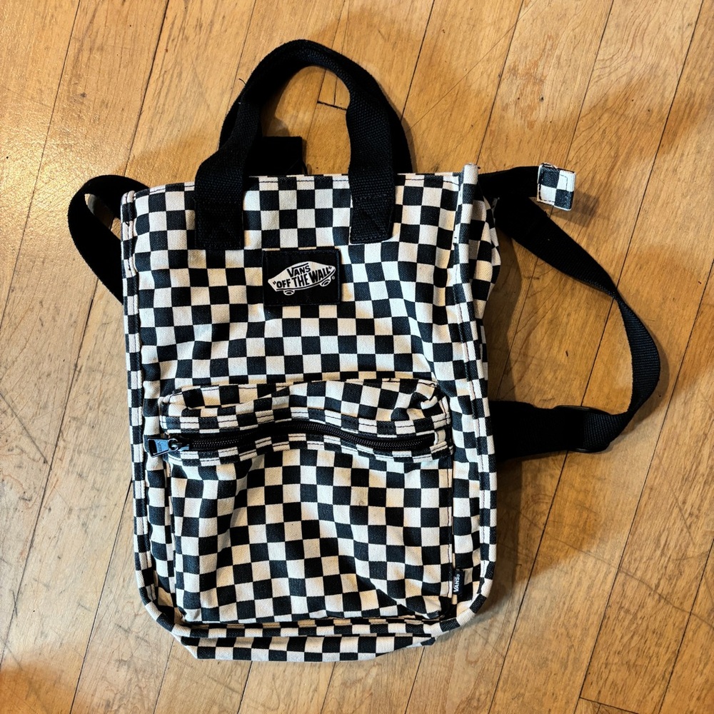 Vans Black and White Checkered Men's Bag